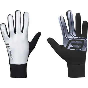 Cyklistické rukavice Rukavice FORCE REFLECT, celoreflexní, vel.L