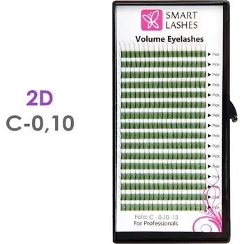 Umělé řasy Trsy 2D - C - 0.10 mm