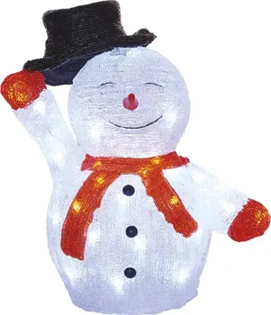 Vánoční osvětlení EMOS DCFC18 vánoční sněhulák s kloboukem 36 cm studená bílá