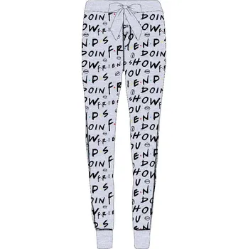 Dámské kalhoty EPLUSM Dámské domácí kalhoty FRIENDS šedé, vel. S