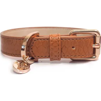 Obojek pro psa MILK&PEPPER Milkandpepper obojek pro psy Safira Camel Velikost: 25x1,5 cm