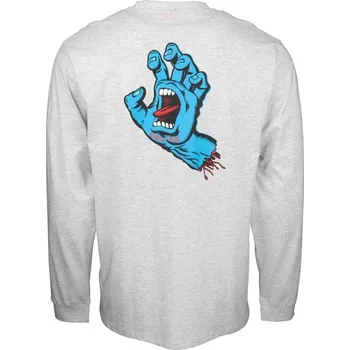SANTA CRUZ triko - Screaming Hand Chest L/S Tee Athletic Heather (ATHLETIC HEATHER) velikost: S