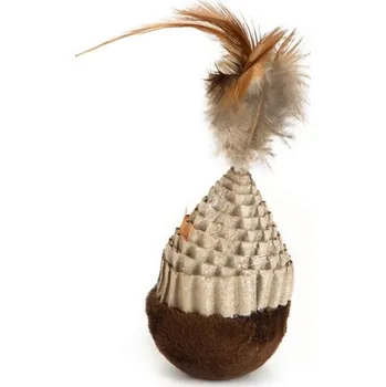 Hračka pro kočku Kartonová hračka s peřím Tumblo BEEZTEES