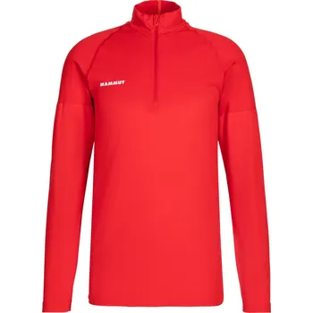 Pánské termo spodní prádlo Mammut Mammut Trift Half Zip Longsleeve Men Barva - Velikost: Červená - XL