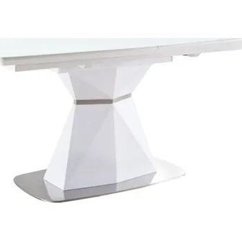 Jídelní stůl Nábytek Pyramida, s.r.o. Jídelní stůl CORTEZ rozkládací bílá mat