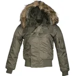 MILTEC Bunda N2B Aljaška Olive Drab Basic Flight Jacket zelená Mil-Tec® Vyberte velikost: M Basic