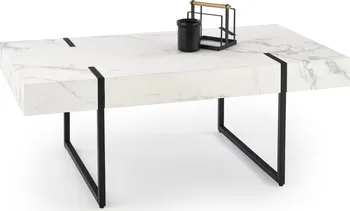 Konferenční stolek Halmar Blanca bílý mramor/černý