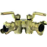 DHGA 10 (kohout kuželkový dvojitý DHA 1"NPT, 2xKIA34, PN10, litina)