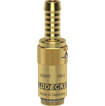 ESDMT 9 TLAB (rychlospojka ESDMT 9mm, ventil, DN6, zámek, mosaz)