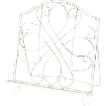 Kovový vintage stojan na knihy / kuchařku - 31*23*34 cm