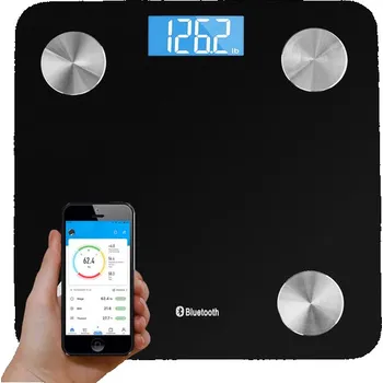 Osobní váha Koupelnová váha skleněná lcd