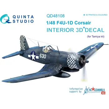 Plastikový model Quinta studio 1/48 F4U-1D 3D-Print&colour Interior (TAM)