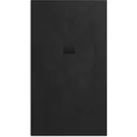 Sprchová vanička obdélníková SAT Alek 160x90 cm litý mramor černá SATALEK16090