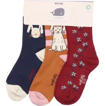 Sada 3 dětských ponožek Králík Walkiddy Velikost: 15-18
