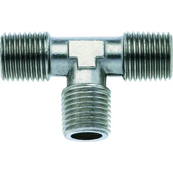 Fitinka VTT208-38 (T-kus 3/8" MMM, mosaz nikl.)