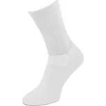 KNITVA Zdravotní ponožky s vysokým volným lemem - 5 párů bílá 34-36