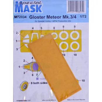 Plastikový model Special hobby 1/72 Mask for Gloster Meteor Mk.3/4 (SP.HOBBY/MPM)