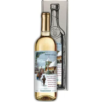 Víno Bohemia Gifts & Cosmetics Vánoční víno Štědrý večer Chardonnay 0,75 l
