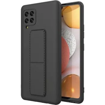 Pouzdro na mobilní telefon MG | MG Kickstand silikonový kryt na Samsung Galaxy A42 5G, černý