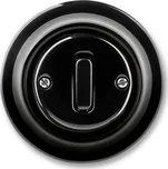 Decento® spínač č.6 (1) schodišťový 3559K-C06345 N černý porcelánový ABB