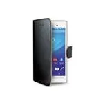 Stojánkové pouzdro typu kniha CELLY Wally pro Sony E2303 Xperia M4 Aqua, černé