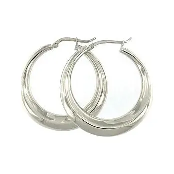 Náušnice Stříbrné náušnice kruhy gondole 3,5cm