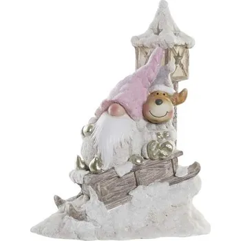 Vánoční dekorace LED dekorace "VÁNOCE na SANÍCH" 28x15x36