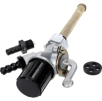 Palivový systém pro motocykl 101 Octane Palivový kohout s přepadem na vodu, Simson S50, S51, S70, černý 42159
