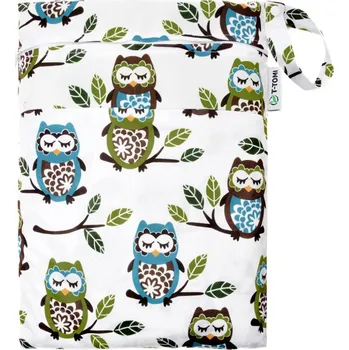 Pytel na pleny T-TOMI Nepromokavý sáček, white owl / bílá sova
