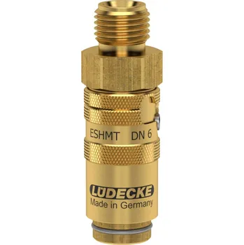 Ventil ESHMT 14 ALAB (rychlospojka ESHMT G1/4" vnější, ventil, DN6, zámek, mosaz)