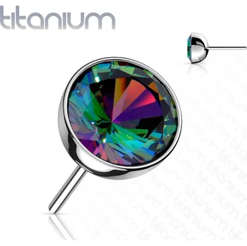 Piercing Šperky4U Kamínek k PUSH IN piercingu TITAN - TIT1147VM-015