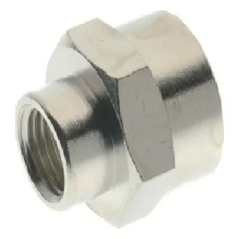 Fitinka 3010-1/8-3/8 mufna redukovaná 1/8"x3/8" Mosazná redukce s vnitřními trubkovými závity