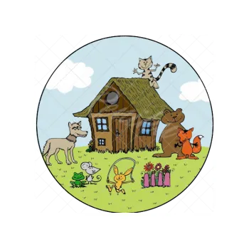 Jedlá dekorace na dort BOUDO BUDKO 2, VARIANTA Jedlý papír 55