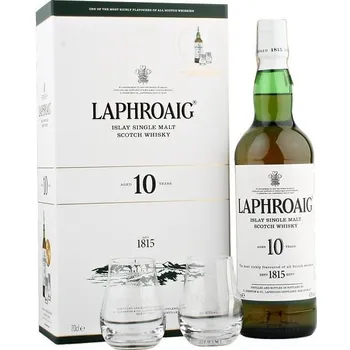 Laphroaig 10y 40 % 0,7 l + 2 skleničky