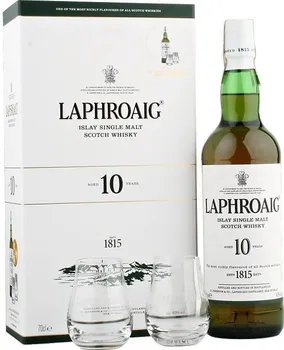 Whisky Laphroaig 10y 40 % 0,7 l + 2 skleničky