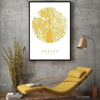 Plakát LuxusniObrazy.cz Plakát - Curych