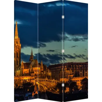 Paraván LuxusniObrazy.cz Paraván - Osvětlená stavba