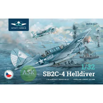 Plastikový model Infinity Models SB2C-4 Helldiver 1:32