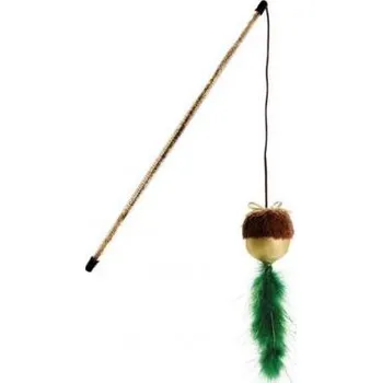 Hračka pro kočku Happy Pet Vábnička Acorn žalud s ohonem 41 cm
