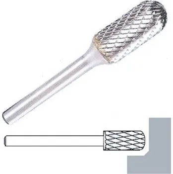 Příslušenství k frézce Fréza z tvrdokovu Klingspor HF100C Průměr (mm): 12,7, Výška (mm): 25, Celková délka (mm): 70, Průměr stopky (mm): 6, Ozubení: 6