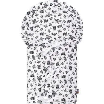 Zavinovačka Kaarsgaren Zavinovačka do porodnice bílá pirátské lebky - povlak