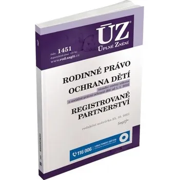 ÚZ 1451: Rodinné právo, ochrana dítěte a rodiny, registrované partnerství - Sagit (2021, brožovaná)