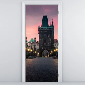 Fototapeta LuxusniObrazy.cz Fototapeta na dveře - Na Karlově mostě