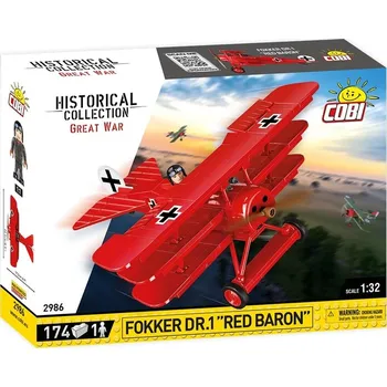 Stavebnice COBI COBI Great War 2986  Fokker Dr. I Red Baron