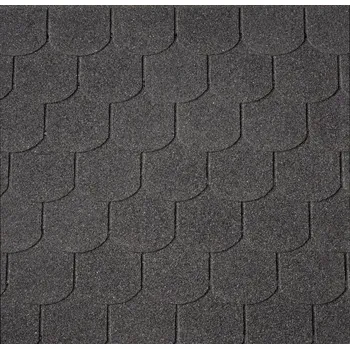 Příslušenství pro zahradní stavbu Střešní krytina šindel BOBROVKA 39m2 černý