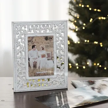 Rám na obraz Bílý dřevěny fortorámeček (Rámeček ze dřeva)