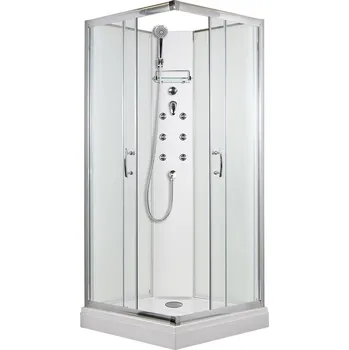 ARTTEC SMARAGD 90 x 90 cm - Masážní box model 4 grape sklo 5 let záruka + stěrka na sklo zdarma