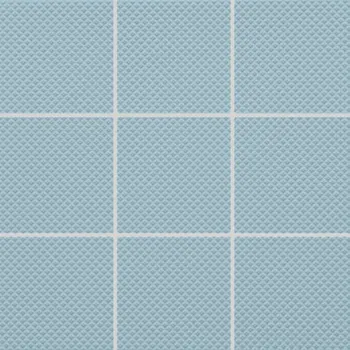 Obklad Mozaika Rako Color Two světle modrá 10x10 cm reliéfní GRS0K603.1