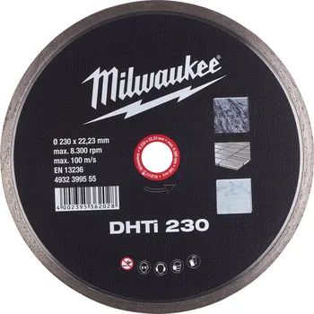 Řezný kotouč Diamantový kotouč na dlažby a kámen Milwaukee DHTI 230 (4932399555)