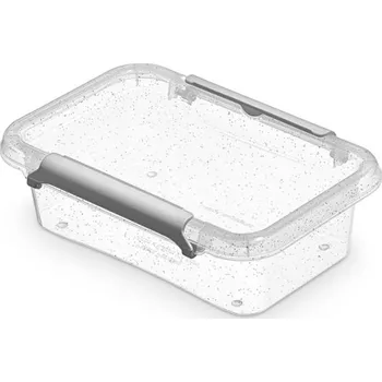 Dóza na potraviny Orplast Box antibakteriální 0,35 l, 15x9,5x4,5cm, transparentní plast